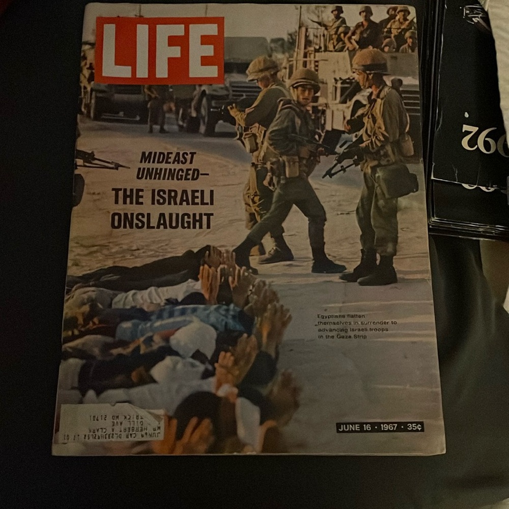 Life magazine June 16, 1967 “the Israeli onslaught”